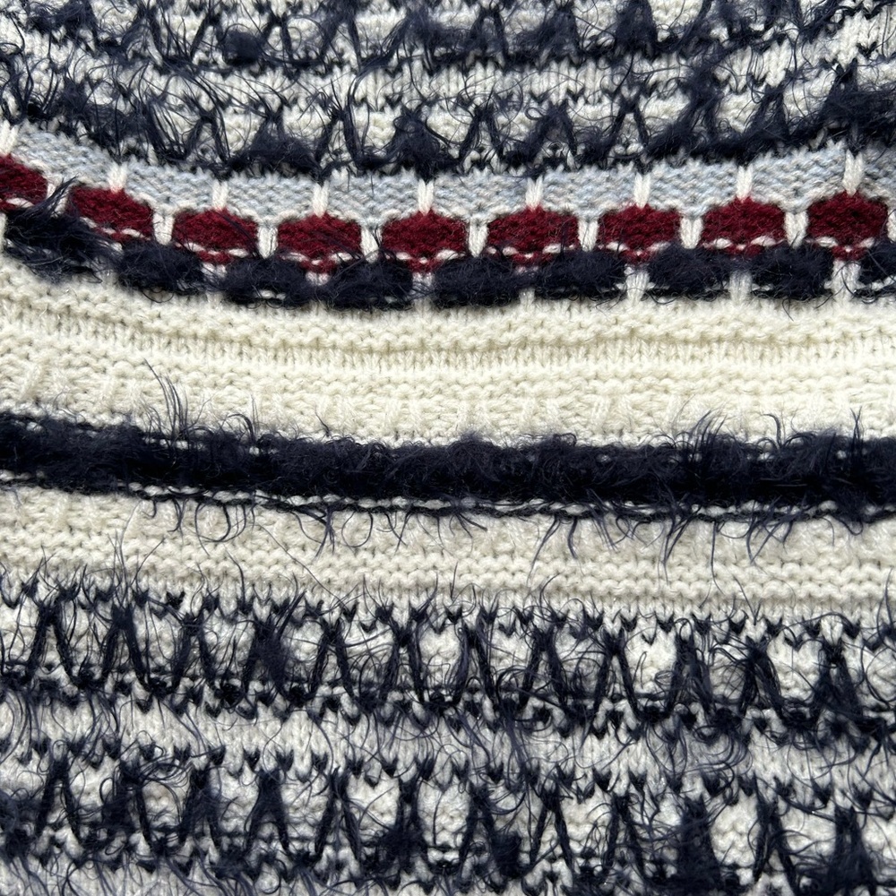 Lane Bryant Multicolor blue & burgundy sweater cardigan 18/20 - Picture 12 of 12